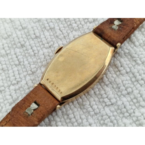 229A - Antique 18ct Gold Longines Wrist Watch, Circa 1920's with Manual Wind Adjustable Movement ** Running... 