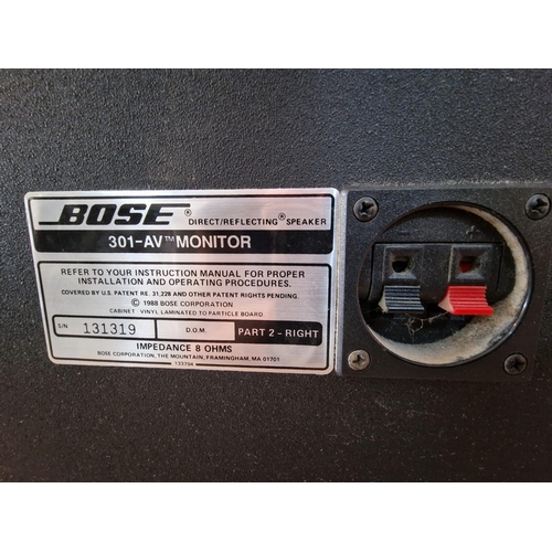 Pair of Bose '301-AV Monitor' Speakers, (2)