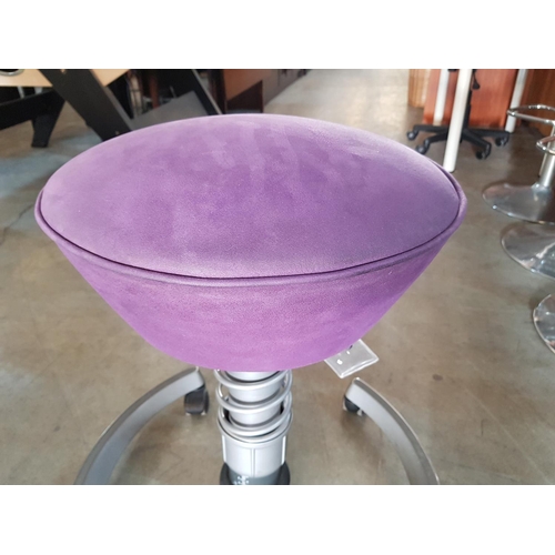 521 - Aeris Swopper Titanium Classic Purple Adjustable Orthopedic Stool