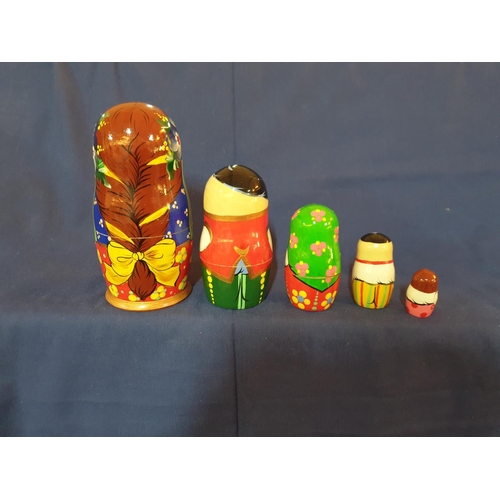 38 - 6 x Matryoshka Nesting Dolls (5x5+1x4)