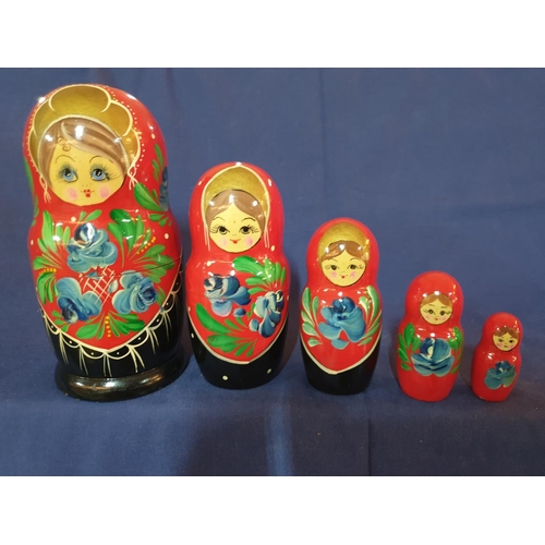 38 - 6 x Matryoshka Nesting Dolls (5x5+1x4)