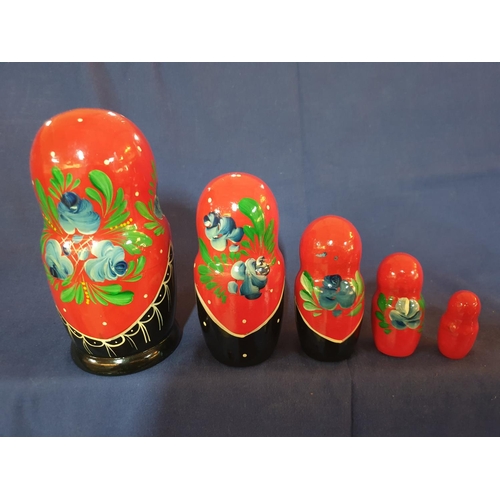 38 - 6 x Matryoshka Nesting Dolls (5x5+1x4)