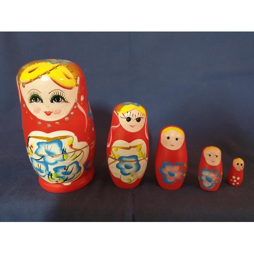 38 - 6 x Matryoshka Nesting Dolls (5x5+1x4)