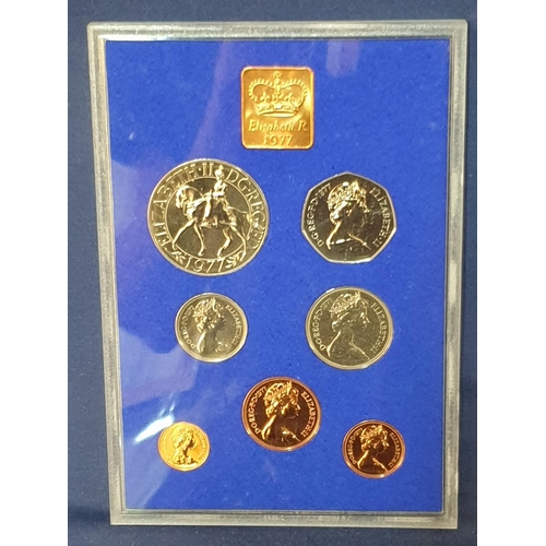 8 - 2 x Boxed Coinage of Great Britain & Nothern Ireland 1977 Together with Silver Mounted Isle of Thane... 