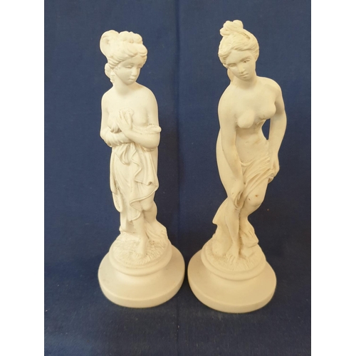 90 - 4 x Grecian Figurines 