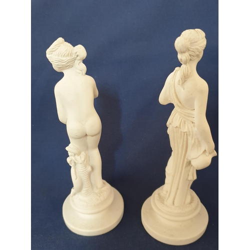 90 - 4 x Grecian Figurines 