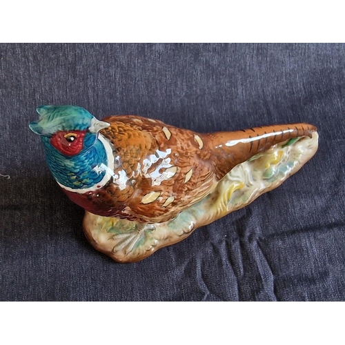 101 - Vintage Beswick Porcelain Pheasant Figurine, No. 1226, Made in England, (Approx. L: 19, H: 15cm)