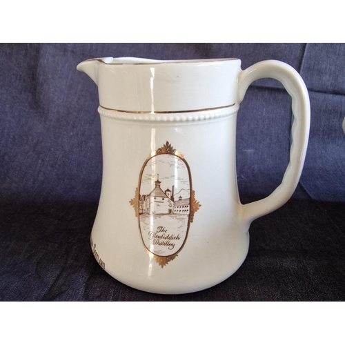 107 - Collection of Vintage Porcelain Jugs & Tankard; Incl. Large White 'Sadler' (H: 19cm) and 'Adams' (H:... 