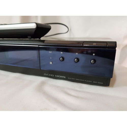 248 - Sony Blu - Ray DVD Player with R/C (Model BDP-S550) Un-Tested