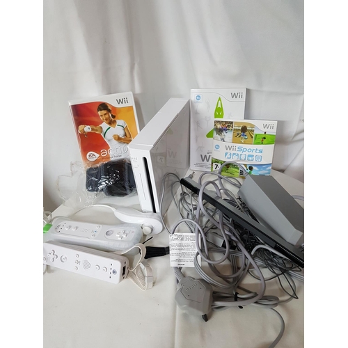 250 - Nintento Wii Console inc; Wii Sport, Wii Active Personal Trainer and Accessories (Un-Tested)