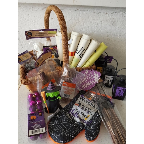 215 - Large Collection of Assorted Halloween Accessories (Lanterns, Pillow Covers and Others)