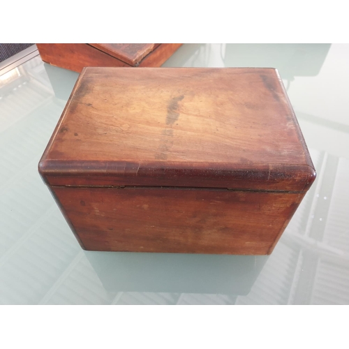 28 - 19th Century Golden Walnut Jewellery & Keepsake Box (23.5 x 16.5 x 16cm) with Late Victorian Cedar, ... 