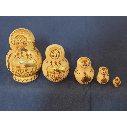 38 - 6 x Matryoshka Nesting Dolls (5x5+1x4)