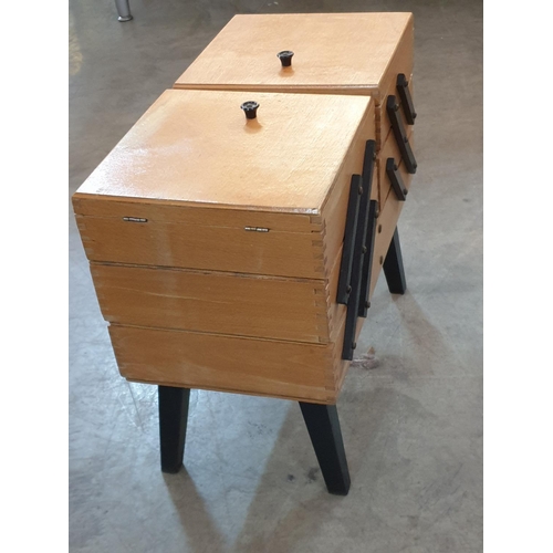 68 - Cantilever Sewing Box Plus Contents