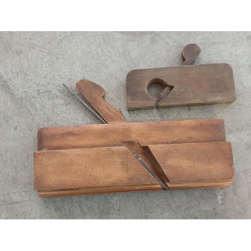 74 - 3 x Antique Wooden Planes and 2 x Spokeshaves