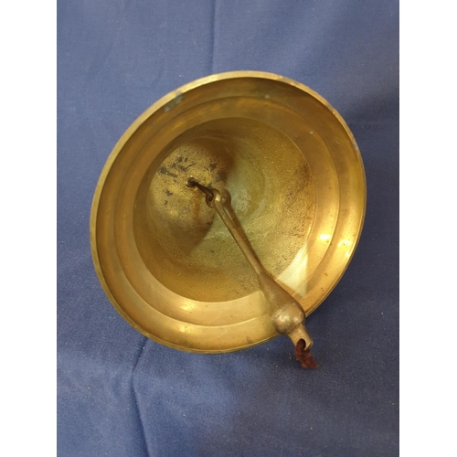 78 - Large Vintage Brass Bell, H;14cm,  Ø;14cm