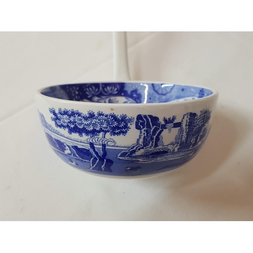 217 - Unique Antique Blue / White Soup Tureen with Lid (Japanese) Together with Porcelain Blue / White Lad... 