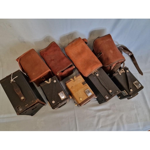 10 - Collection of 5 x Vintage Box Cameras; Incl. Kodak Brownie Six-20 Model C, Six-20 Model F, etc