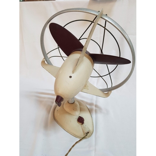 132 - Vintage Model Libelle VW Table Fan from Paul Linke (1950's) Streamline Typ VW, NR 902904 (Un-Tested)