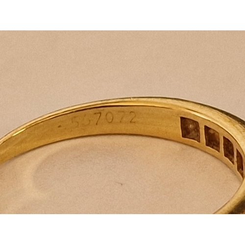 104 - 18ct Gold 12 Stone Diamond Channel Set Half Eternity Ring, Believed to be Cartier, with Ref No. 53-5... 