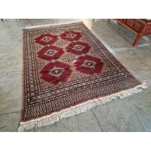 17 - Hand Woven Persian(?) Carpet in Traditional Pattern, (Approx.180 x 120cm)