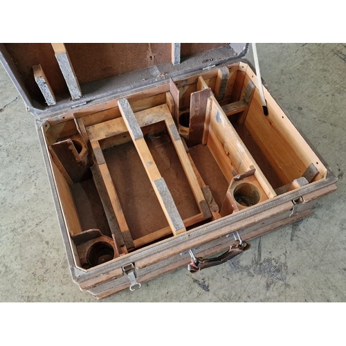 73 - Vintage Case with Fitted Interior, Possibly Carpenters Tool Box (?), (Approx. 66 x 27 x 50cm)