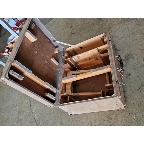 73 - Vintage Case with Fitted Interior, Possibly Carpenters Tool Box (?), (Approx. 66 x 27 x 50cm)