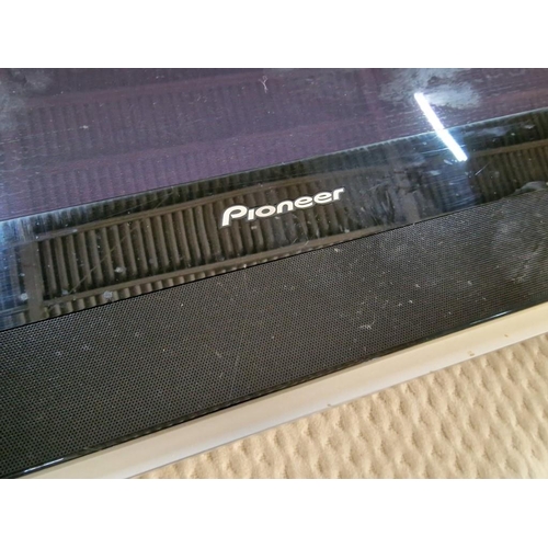 135 - Pioneer 42'' Television, Model: PDP-427XD with Remote Control and Part Wall Brackets, (No Stand)