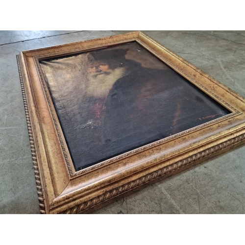 150 - Framed Painting of Victorian Gentleman, Signed Lower Right, in Gilt Frame, (Approx. 67 x 82cm)