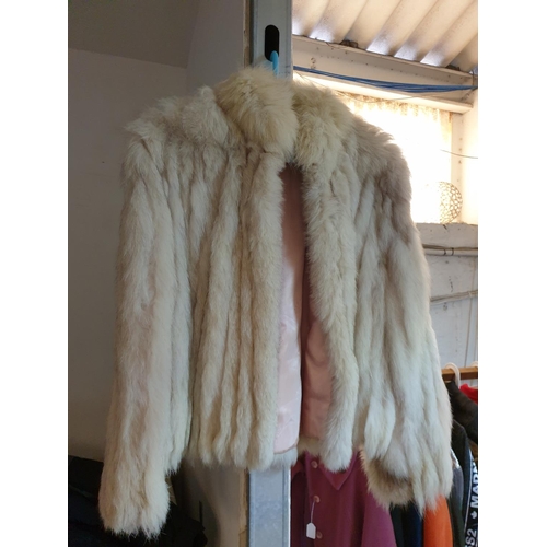 143 - Fur Coat, Silver Fox (?) (Approx Size M/14)
*Donated by Mr & Mrs H, Proceed for Friends Hospice Char... 