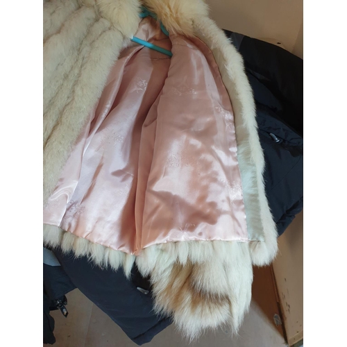 143 - Fur Coat, Silver Fox (?) (Approx Size M/14)
*Donated by Mr & Mrs H, Proceed for Friends Hospice Char... 