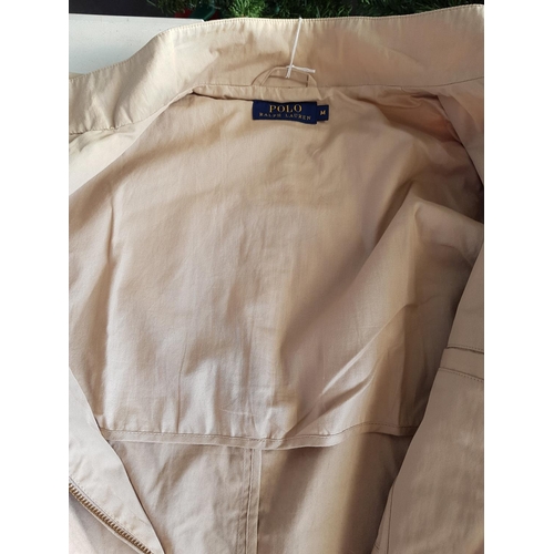 145 - Polo Ralph Lauren Men's Jacket Beige / Cream Colour, Size M (75% Cotton, 25% Nylon)