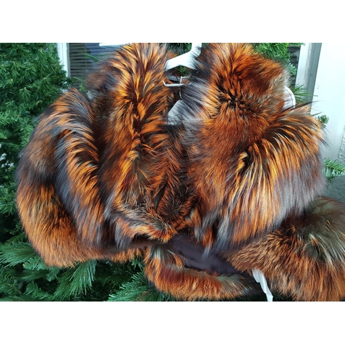 97 - Luxury Women Outwear Fur Stole in Earthy Colours