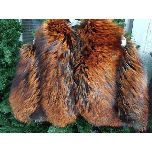 97 - Luxury Women Outwear Fur Stole in Earthy Colours