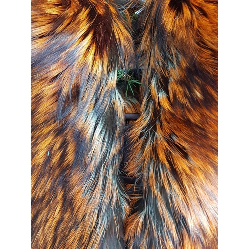 97 - Luxury Women Outwear Fur Stole in Earthy Colours