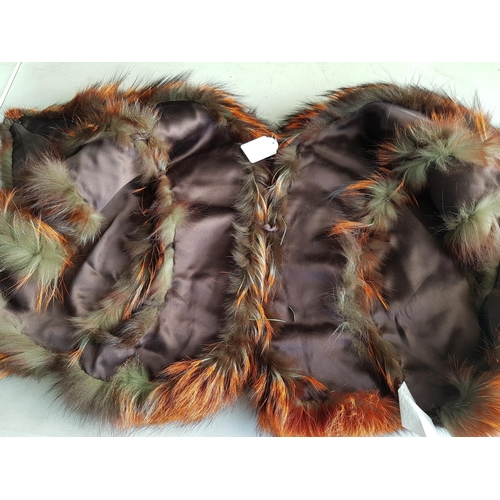 97 - Luxury Women Outwear Fur Stole in Earthy Colours