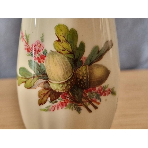 115 - Rosenthal Chippendale 'Deutscher Wald' Porcelain Vase with Acorn Decoration and Gold Tone Band and R... 