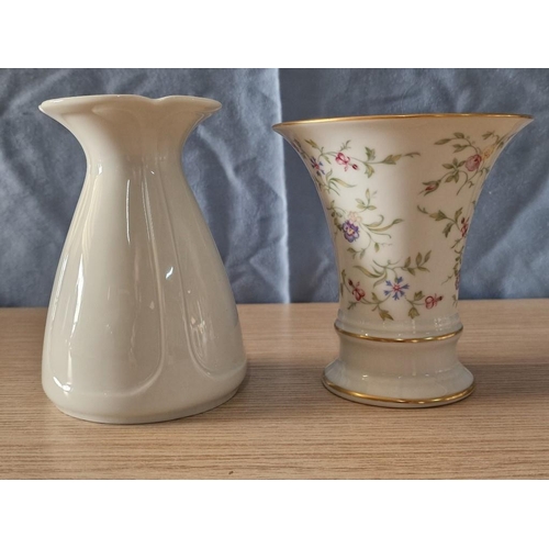 118 - 2 x Vintage Fürstenberg (Germany) Porcelain Vases, One with Attractive Floral Decoration, (Approx. H... 