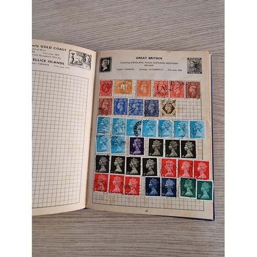 22 - Improved Postage Stamp Album (1974) with Some Pages of Assorted World Stamps, Together with 1994 The... 