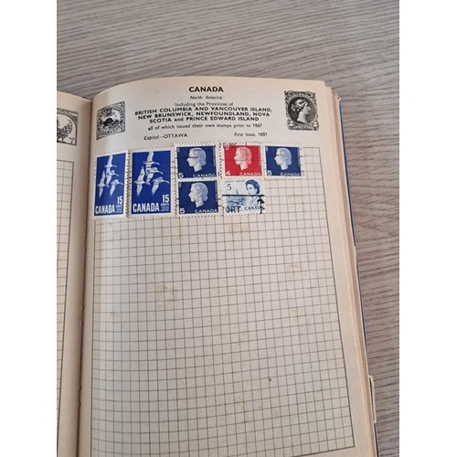 22 - Improved Postage Stamp Album (1974) with Some Pages of Assorted World Stamps, Together with 1994 The... 