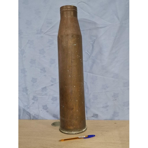 46 - Large Brass Artillery Shell, (Approx. H: 62cm, Weight 5.8kg)