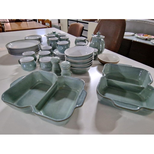 51 - Large Collection of Denby Table Ware with 6-Place Dinner Service, Tea Set, Lidded Casserole Dish and... 