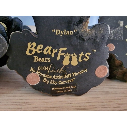 52 - Collection of 5 x 'Bear Foots' Limited Edition Bear Ornaments, (5)