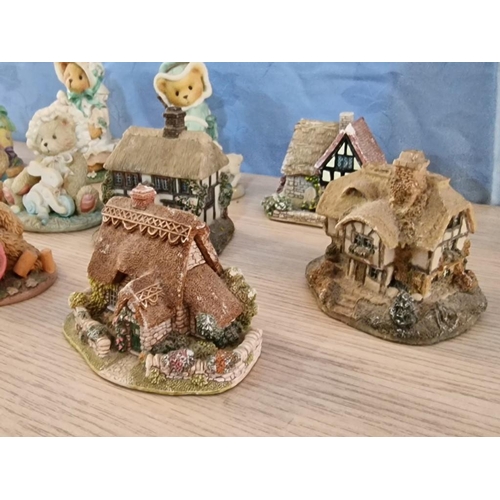 53 - Collection of Ornaments; Including Lilliput Lane & Other Cottages, Cherished Teddies and Other Bears... 