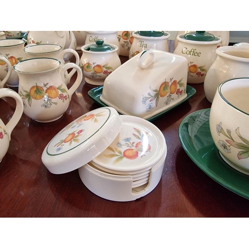 63 - Large Collection of Cloverleaf China Tableware in the 'Peaches & Cream' Pattern, (Made in England), ... 