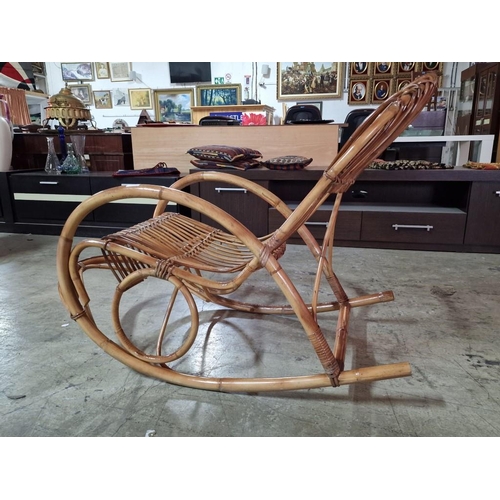 128 - Bamboo Rocking Chair