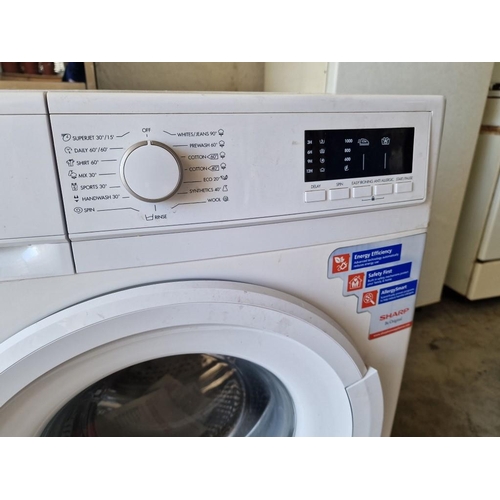 420 - Sharp 6kg 1000 RPM A+++ Washing Machine, White Colour, (Model: ES-HFA6103W3), (Untested)