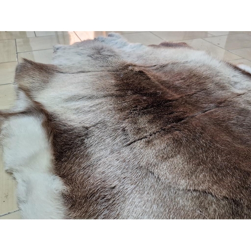 143 - Animal Skin / Hide Fur Rug , (Approx. 130 x 107cm Overall)