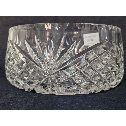 36 - 3 x Crystal Bowls, (Approx. Ø: 20cm, 15cm and 10cm), (3)