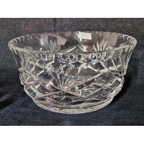 36 - 3 x Crystal Bowls, (Approx. Ø: 20cm, 15cm and 10cm), (3)